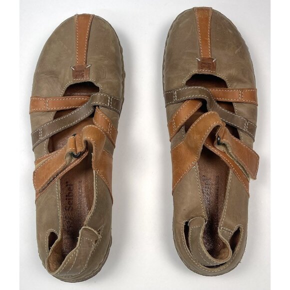 JOSEF SEIBEL Womens 11 41 Beige Tan LEATHER European Comfort SHOES Mary Jane EUC - Picture 5 of 6